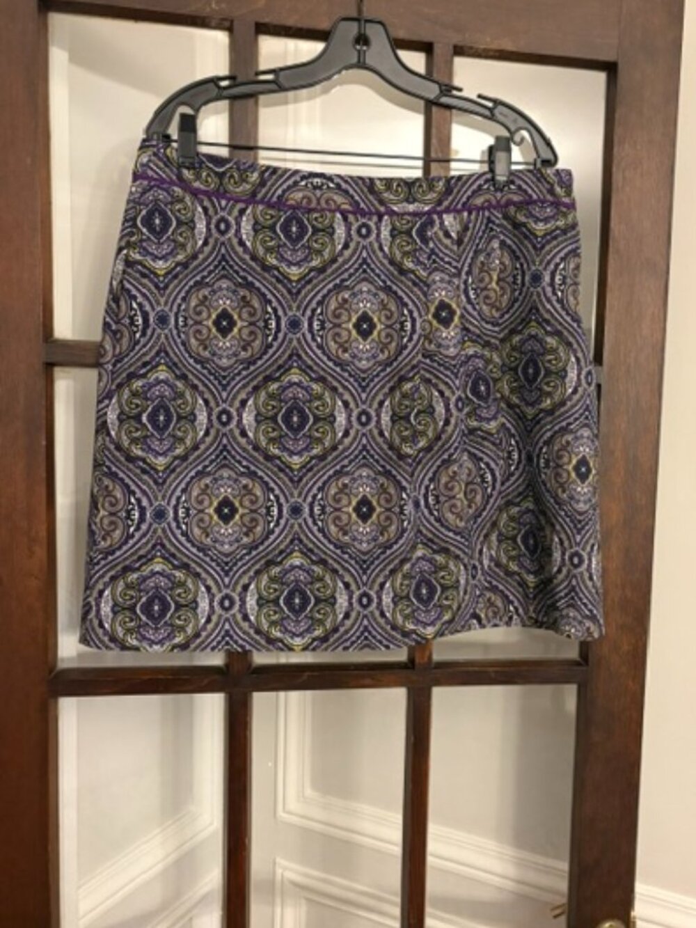 EP Pro Purple Paisley Golf Skort, Size 14